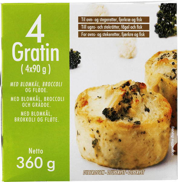 Gratin M/Blomkål-Broccoli