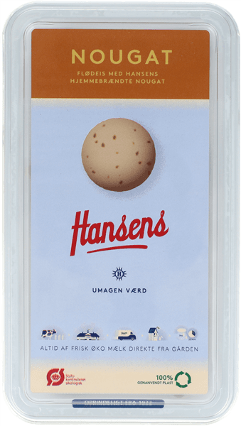 Hansens Nougat Flødeis Øko
