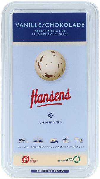 Vanille&Choko Flødeis Øko