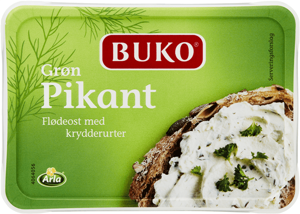 Buko Friskost Grøn Pikant