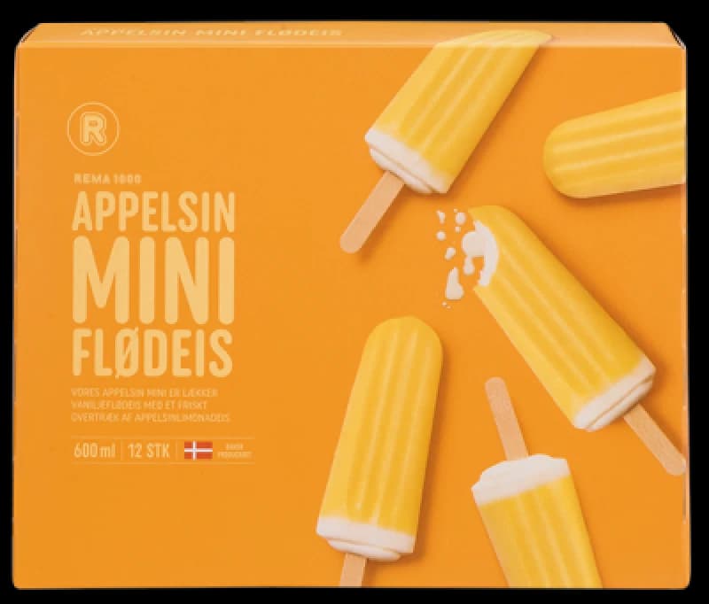 APPELSIN MINI FLØDEIS