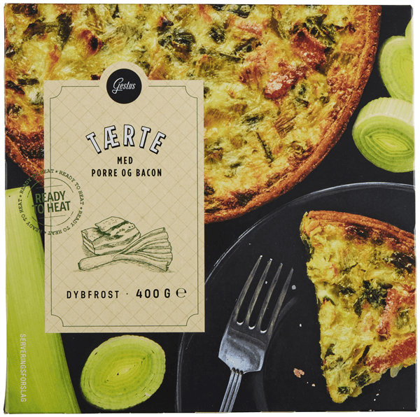 Gestus Tærte Porre & Bacon